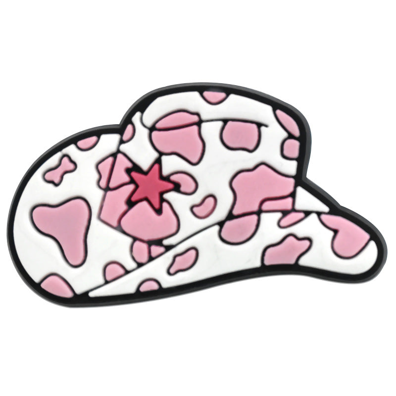 Wholesale 100pcs Random Pink Denim Shoes Accessories Shoes Charms