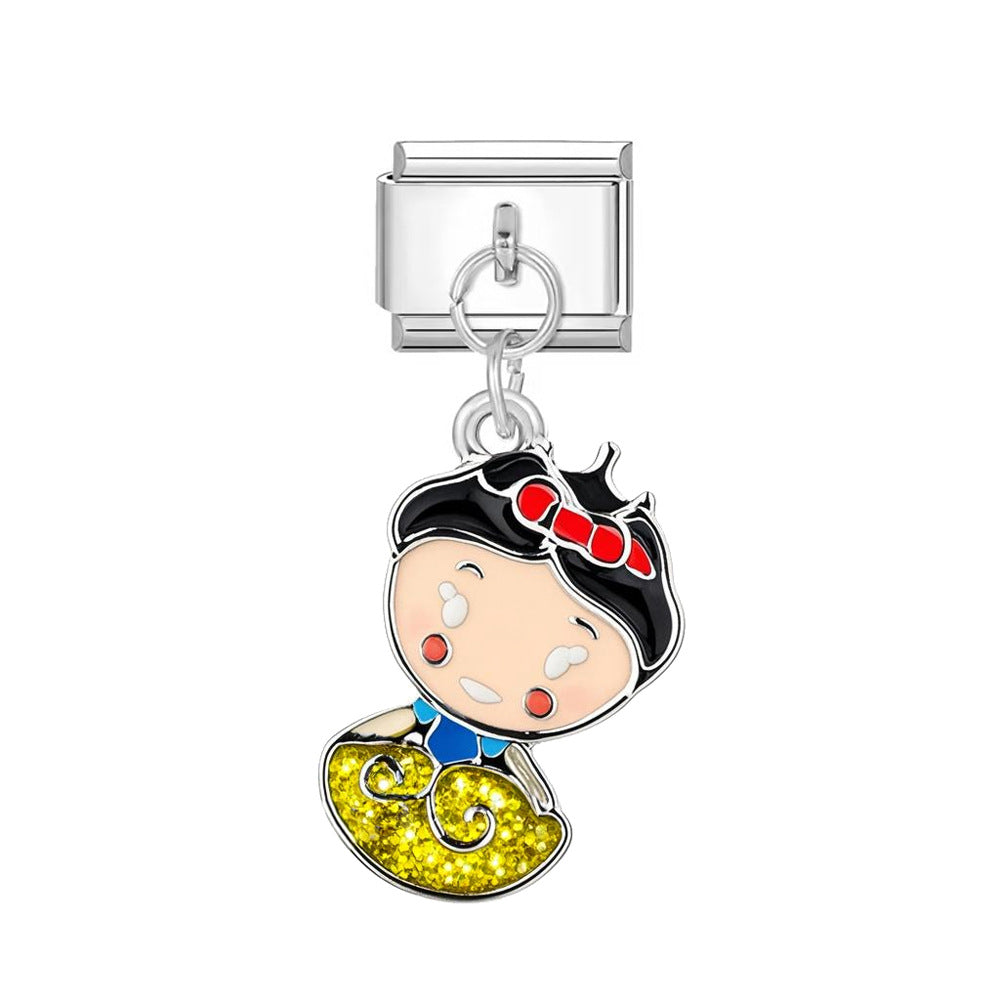 Wholesale Italian Charm Bracelet 9mm DIY Single Hook    Creative Stainless Steel Composable Bracelet