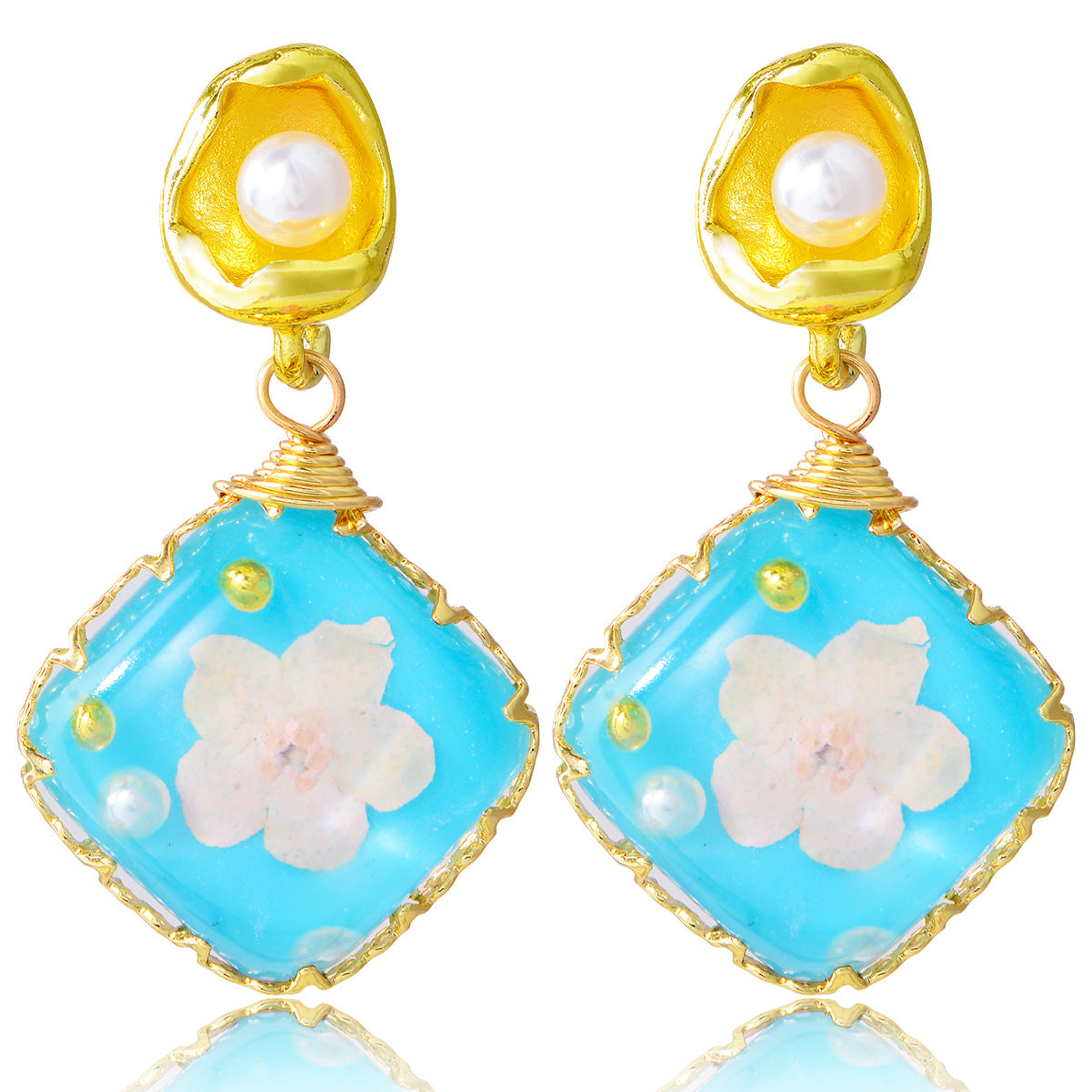 Wholesale Forest Earrings Mother of Pearl Earrings Luxury Earrings ACC-ES-YiN004