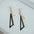 Wholesale s925 silver needle long square tassel earrings