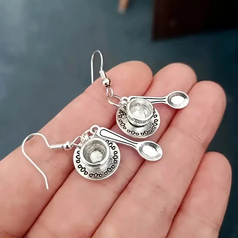 Wholesale Teapot Vintage Earrings Forest Fairy Tale Earrings ACC-ES-Yunz004