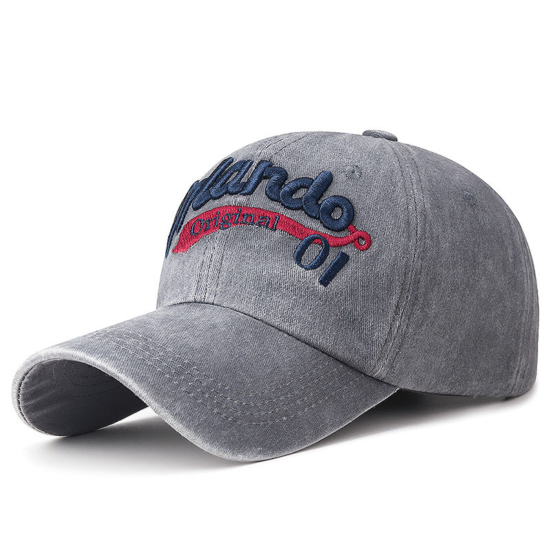 Wholesale Letter Embroidered Vintage Washed Baseball Cap Hat ACC-HT-ChenGuan007