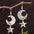 Wholesale Creative New Star Moon Pendant Earrings