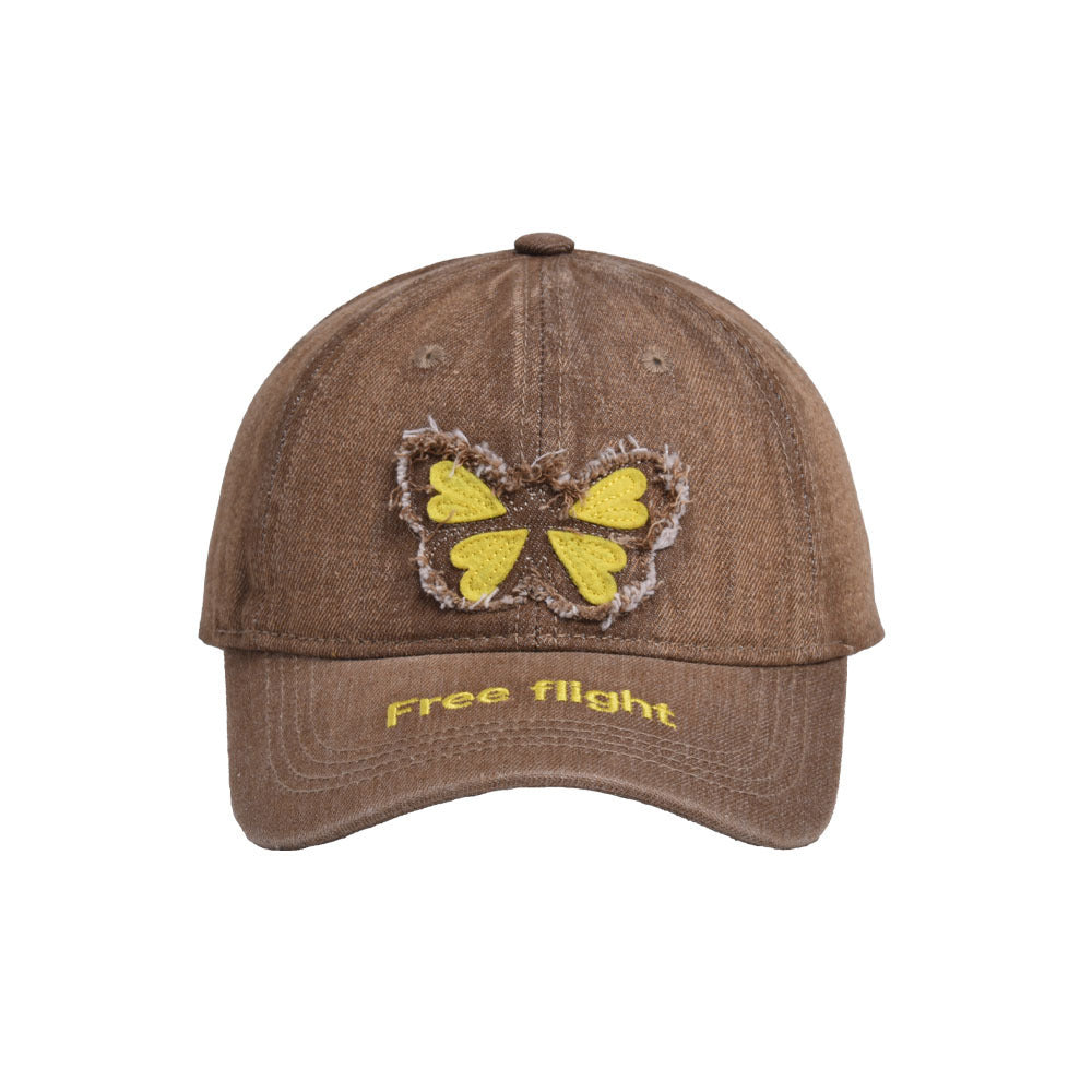 Wholesale Butterfly Distressed Washed Baseball Cap ACC-HT-WenRan006