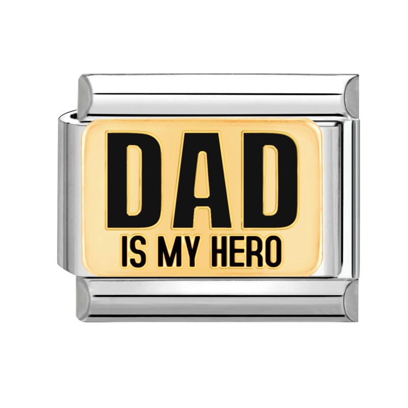 Wholesale  Italian Beaded Bracelet 9mm DIY Splicing Removable Father's Day Creative Stainless Steel Combinable Bracelet