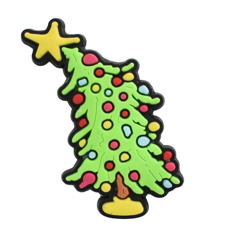 Wholesale Random 100pcs Christmas PVC Soft Rubber Shoe Buckle Decoration ACC-SC-RYY062