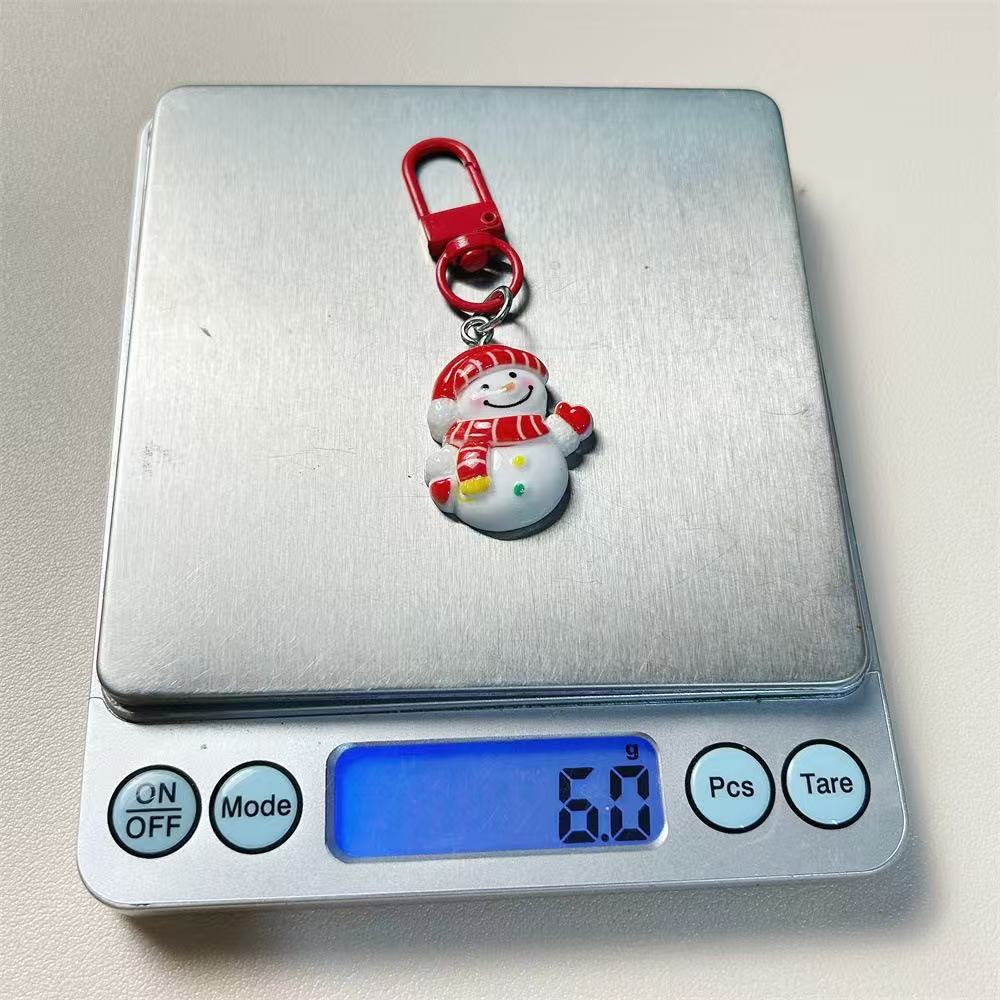 Wholesale Q Version Christmas Cartoon Keychain - Cute Moose Santa Snowman Funny Bag Charm Gift Fashion Accessory