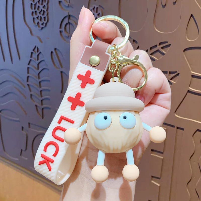 Wholesale cute cartoon long-legged briquettes keychain