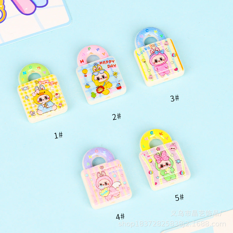 Wholesale random 10pcs Creative Handbag  Focal Beads DIY Bead Accessories ACCVIP