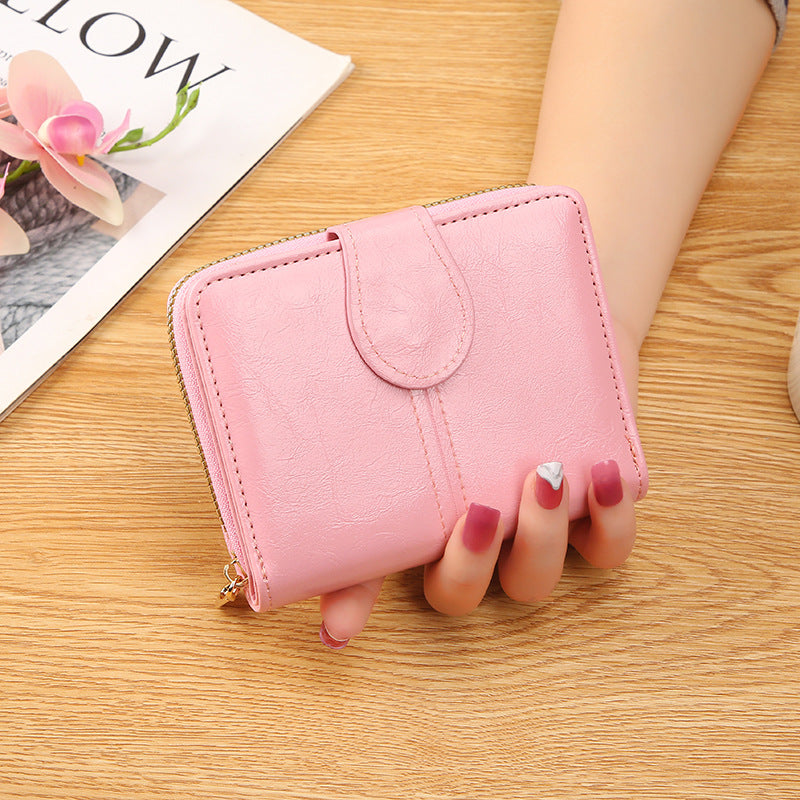 Wholesale  Short Card Bag Soft Leather Wallet