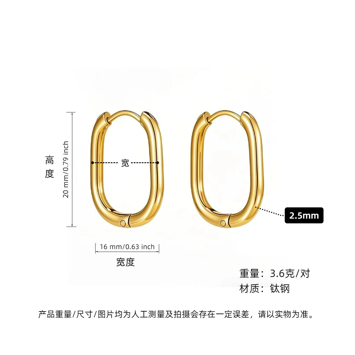 Wholesale Titanium Steel Heart Earrings