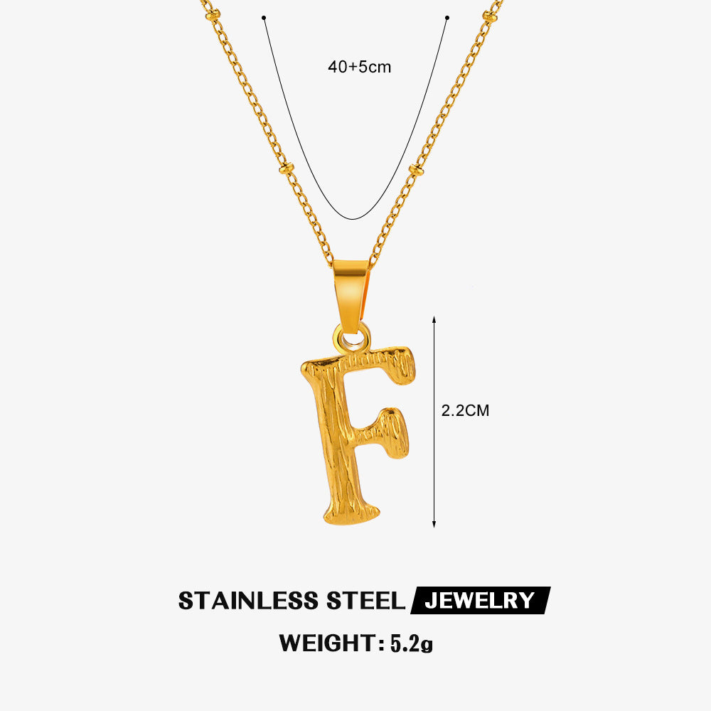 Wholesale Stainless Steel Fashion 26 Letter Necklace