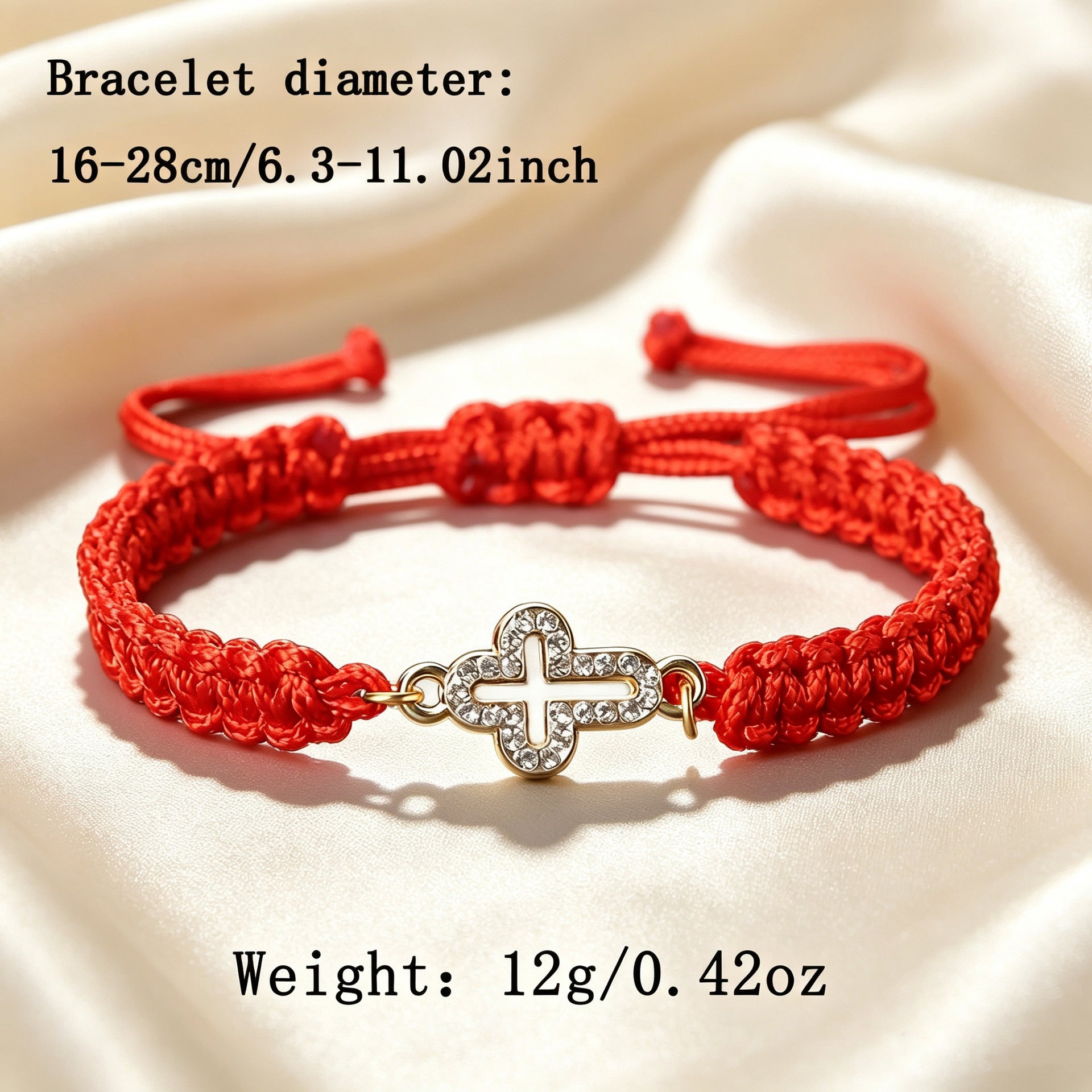 Wholesale Fashionable OL cross-border zinc alloy bracelet with trendy cross inlay,  fresh design,  and exquisite color weaving.