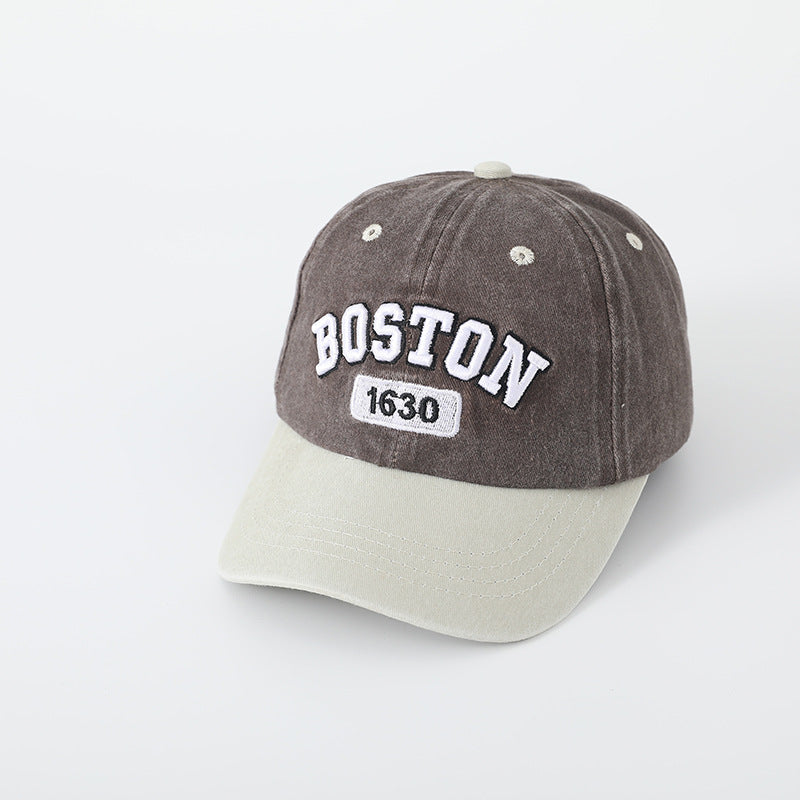 Wholesale Retro Children's Hats Washed Peaked Cap Sun Hat Kids Hat Baseball Cap ACC-KH-WoBang002