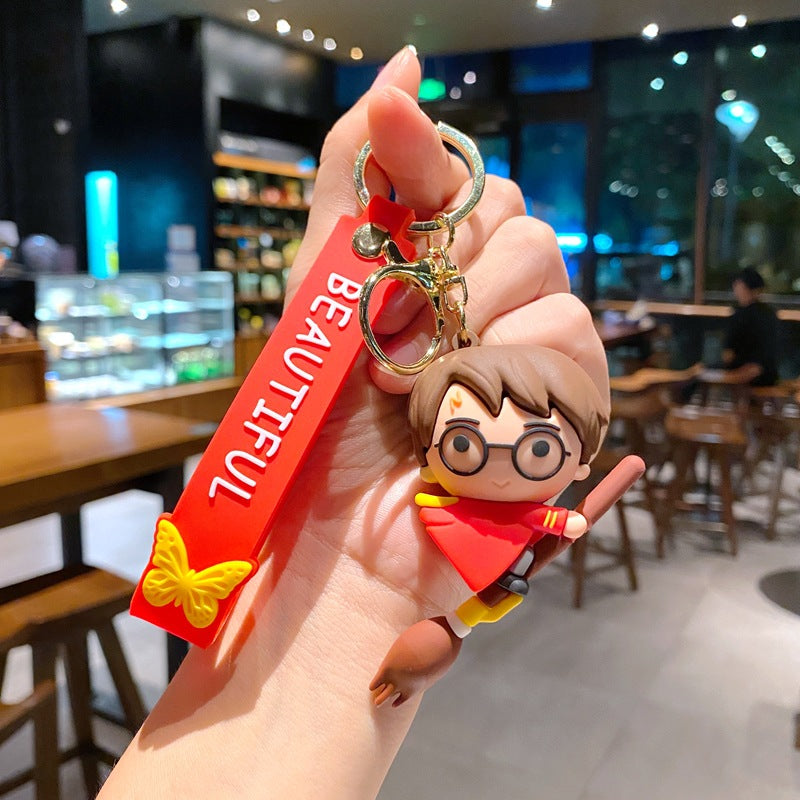 Wholesale Cartoon PVC Soft Keychains Silicone Creative Keychain ACC-KC-XinShu006