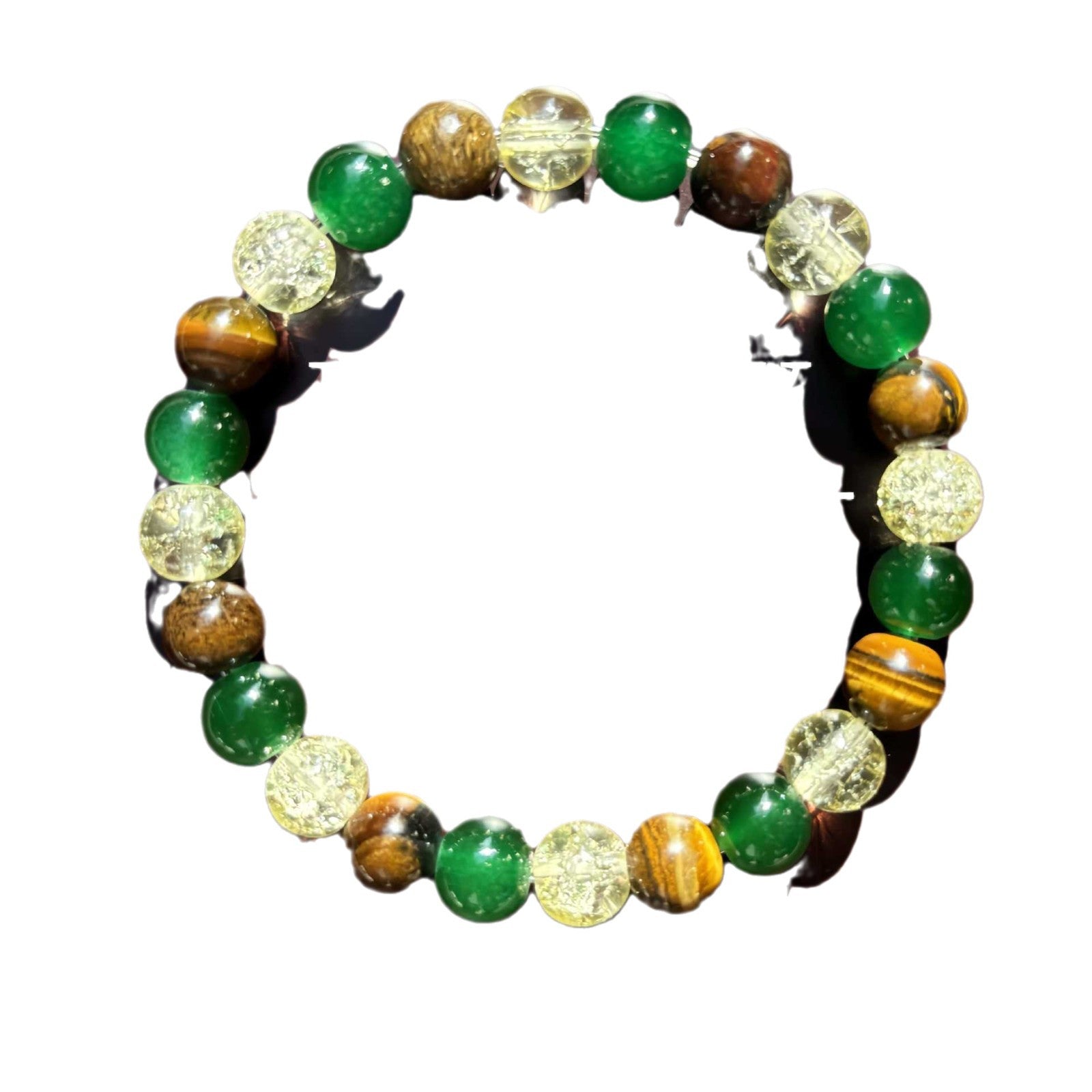 Wholesale Lucky Natural Tiger Eye Green Agate Bracelet