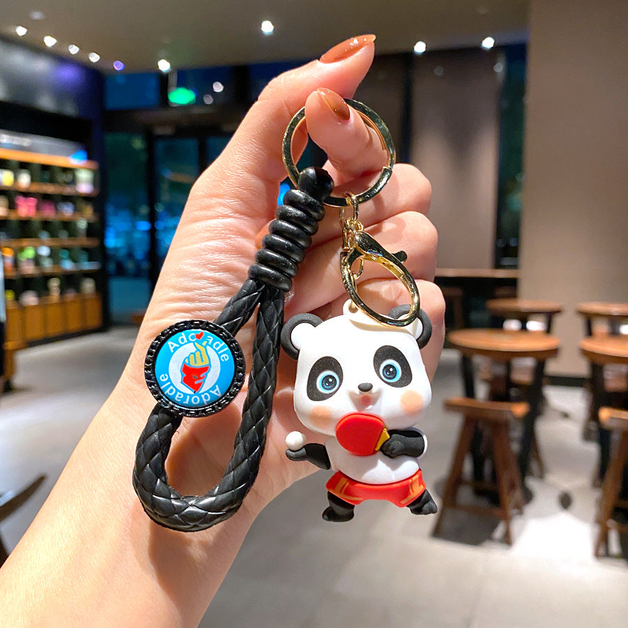 Wholesale Sports Panda Keychains Pendants ACC-KC-GongZ025