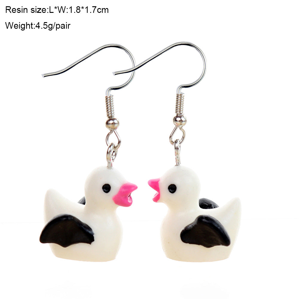 Wholesale  Cute Three-Dimensional Cartoon Halloween Ghost Earrings