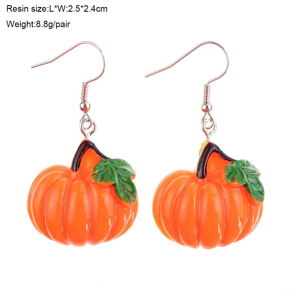 Wholesale  Fun  Vegetable Cucumber Eggplant Green Pepper Earrings