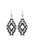 Wholesale Bohemian Hollow Wooden Earrings Diamond Pendant  Earrings
