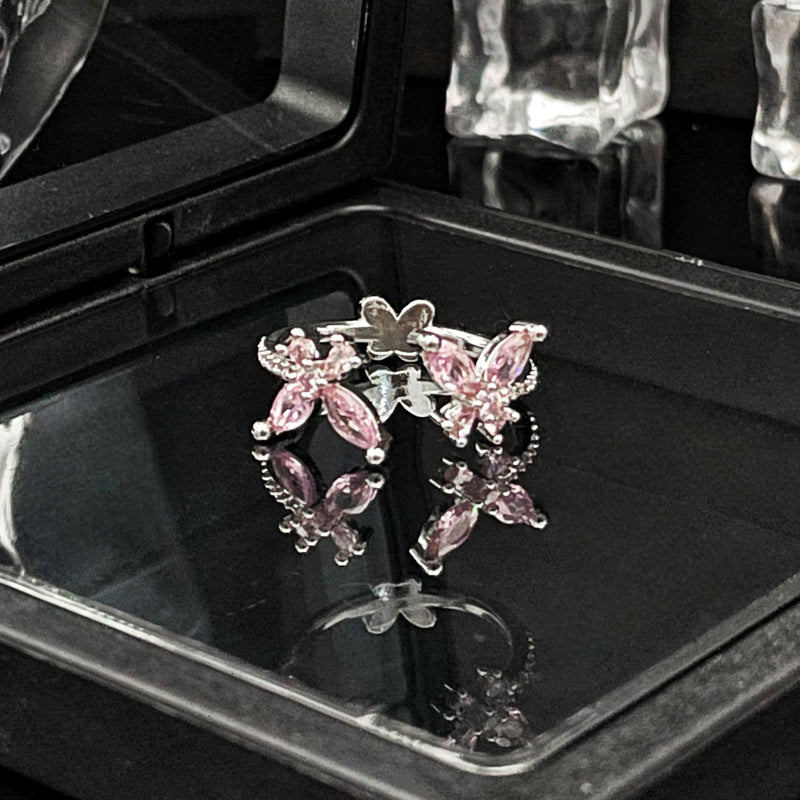 Wholesale  Color Butterfly Open Ring