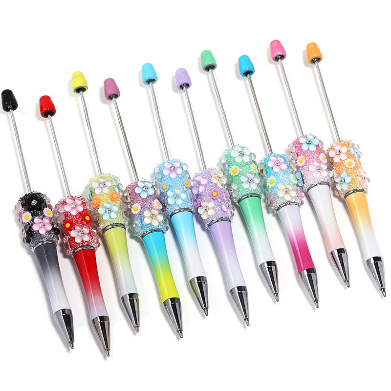 Wholesale  creative flower Gomsophila sugar pen ballpoint pen