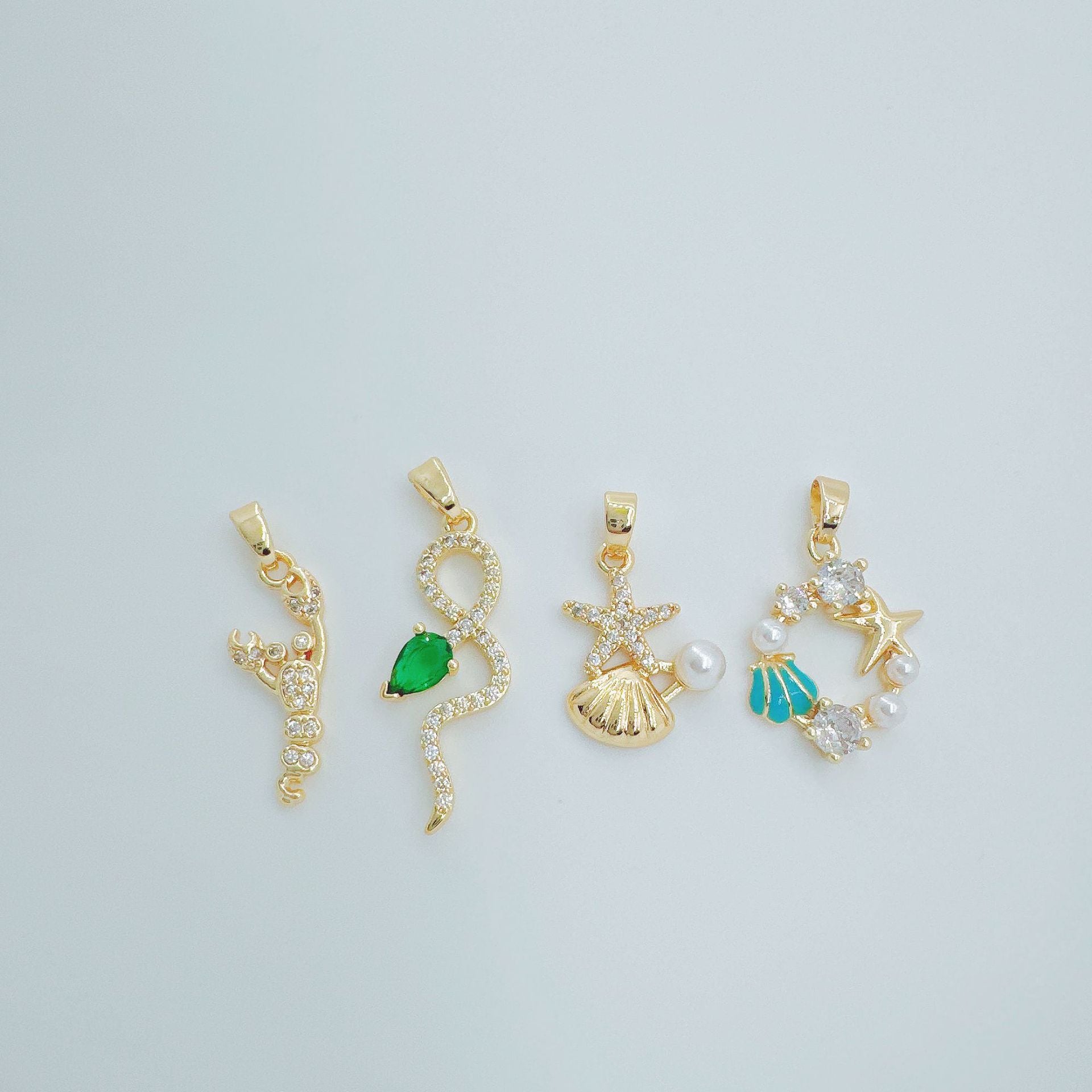 Wholesale Ocean Marine Lobster Shell Pendant Necklace,  Stylish Everyday Jewelry Accessory for Gift