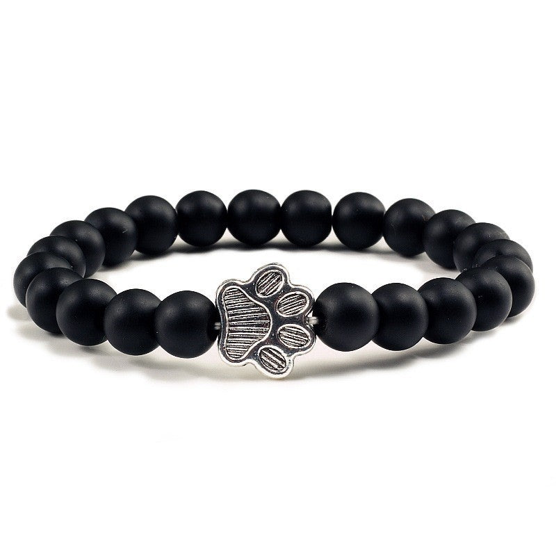 Wholesale Turquoise Black Dog Paw Bracelet