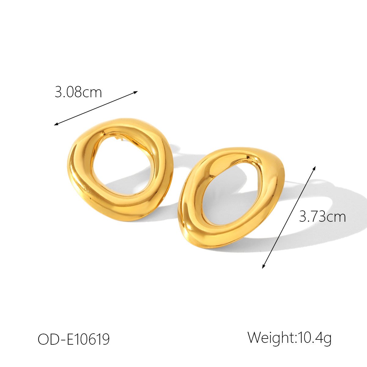 Wholesale  Stainless Steel Geometric Earrings