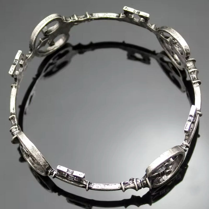 Wholesale Vintage Hollow Key Cross Bridal Bracelet