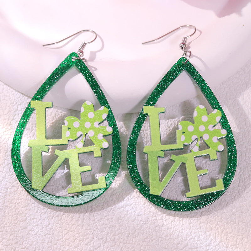 Wholesale St. Patrick's Day  Acrylic Earrings