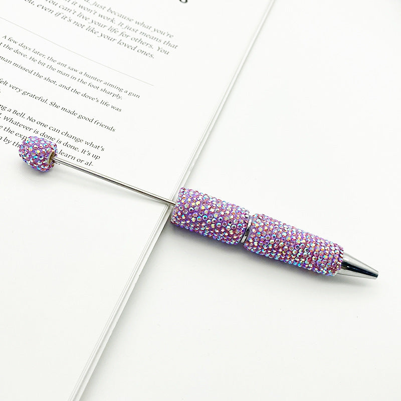 Wholesale DIY Plated Colorful Full Diamond Beadable Pen