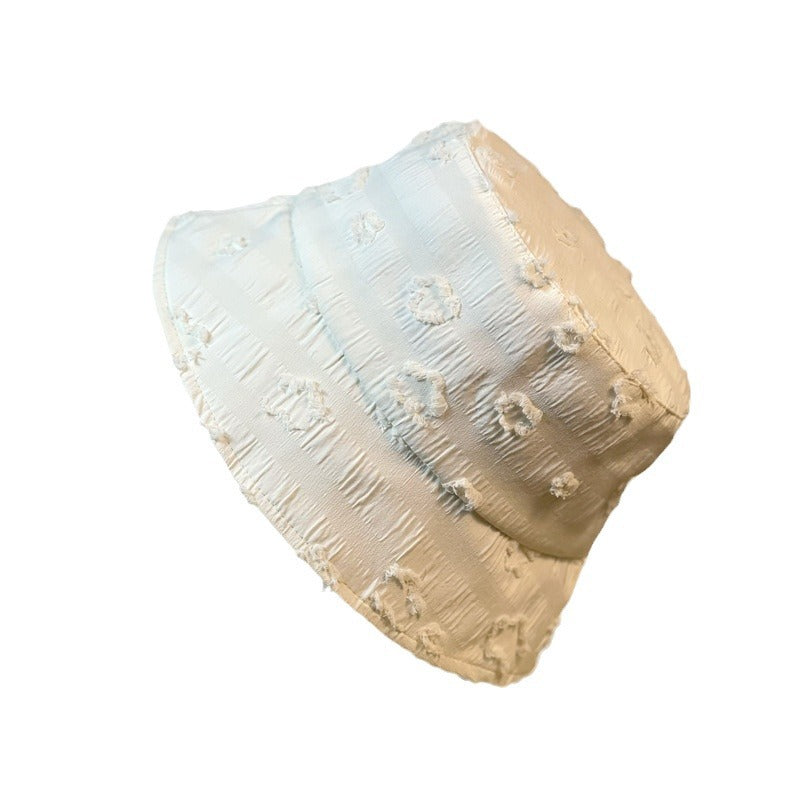 Wholesale Simple black and white flower bucket hat