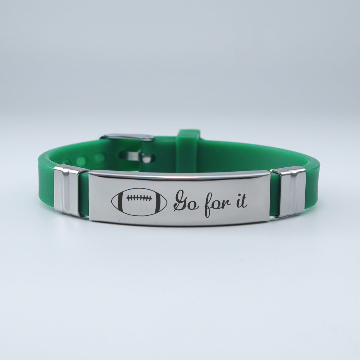 Wholesale Rugby Sports Theme Silicone Bracelet