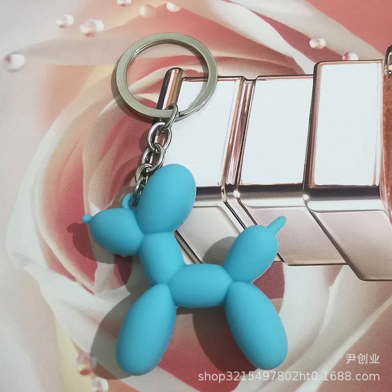Wholesale Cute Three-dimensional Balloon Dog Keychain Cartoon Silicone Bag Ornaments ACC-KC-YCY003