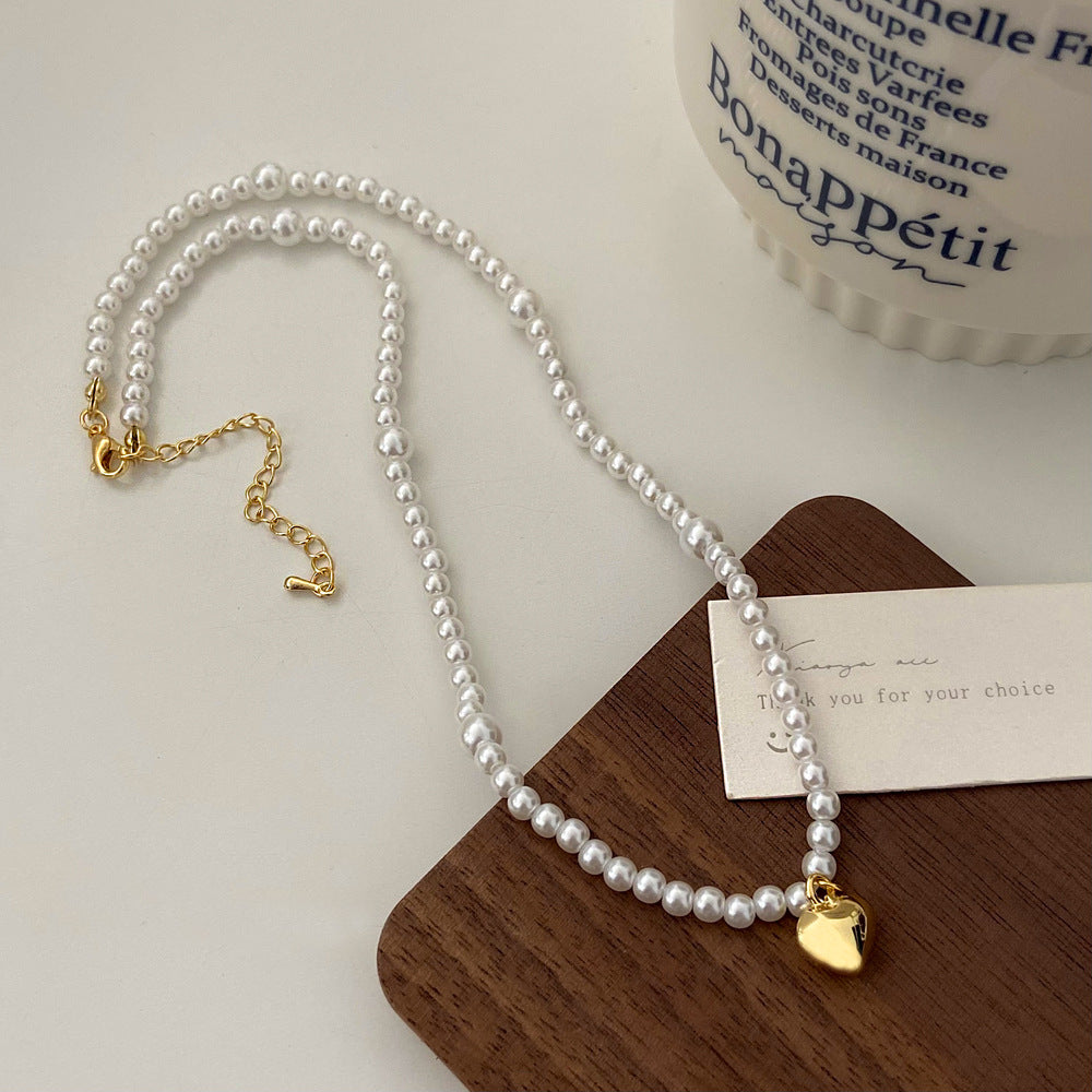 Wholesale  pearl necklace jewelry  light luxury light luxury niche design necklace