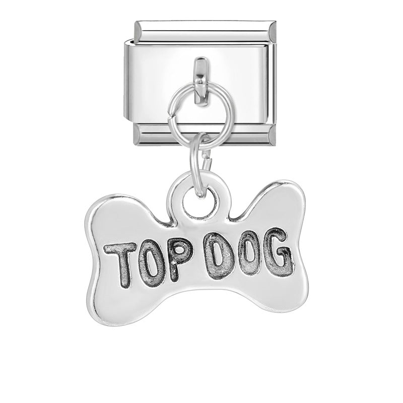 Wholesale Italian Charm Bracelet 9mm DIY Splicing Animal Series Stainless Steel Composable Bracelet