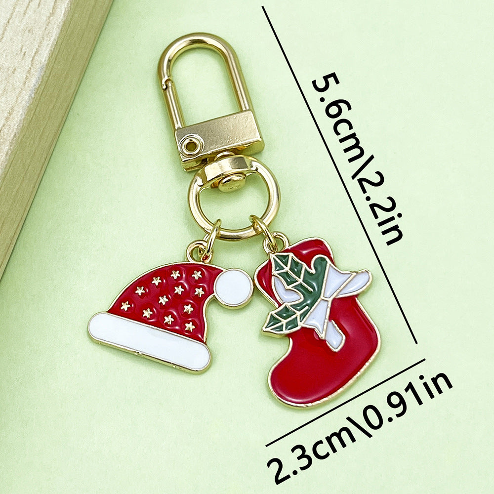 Wholesale Cute cartoon Christmas keychain