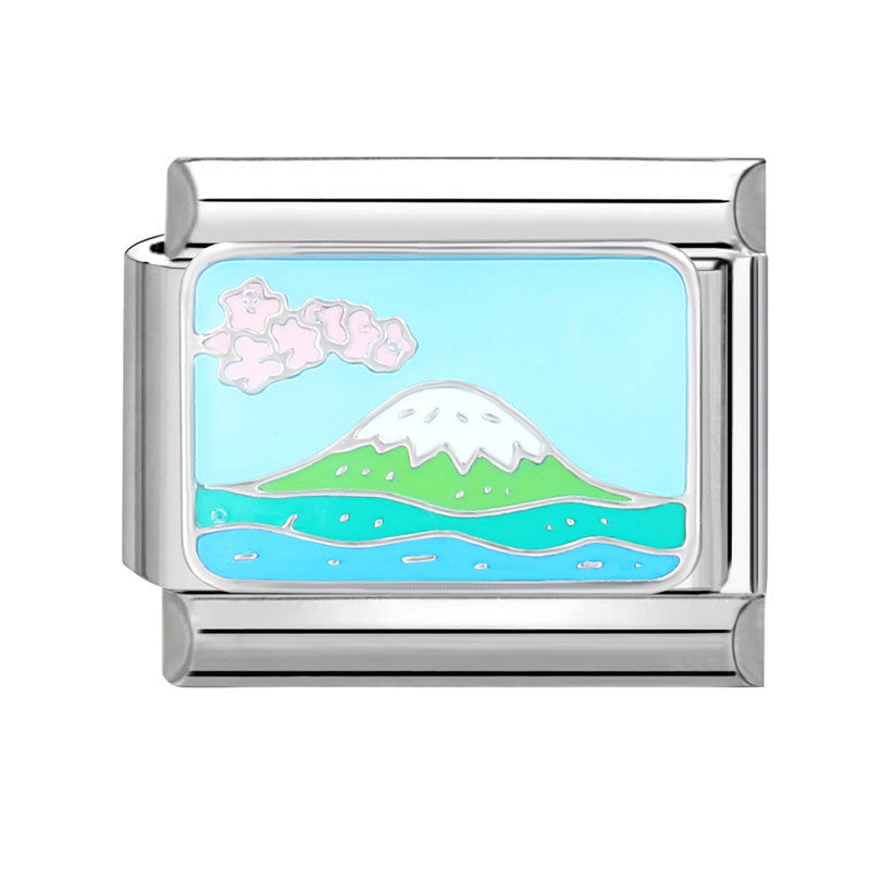 Pulsera de encanto italiano al por mayor de 9 mm Diy Suplicamiento Lindo pulsador creativo de acero Titanio Compuesta de acero Pulsera