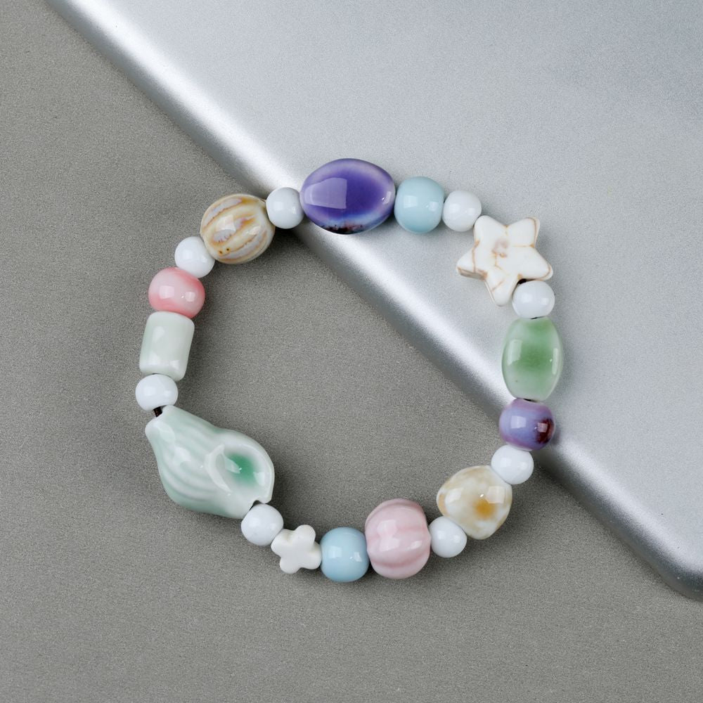 Wholesale Ceramic Bone Porcelain Bead Bracelet ACC-BT-YXH005