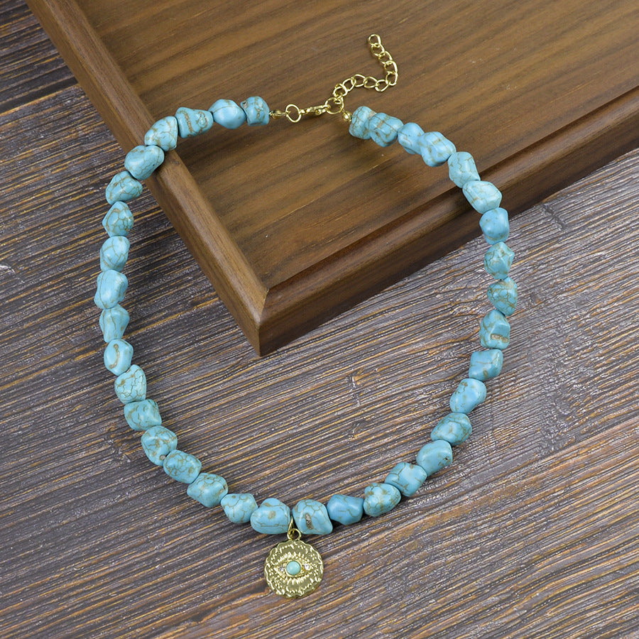 Wholesale  Bohemian Turquoise Beaded Necklace