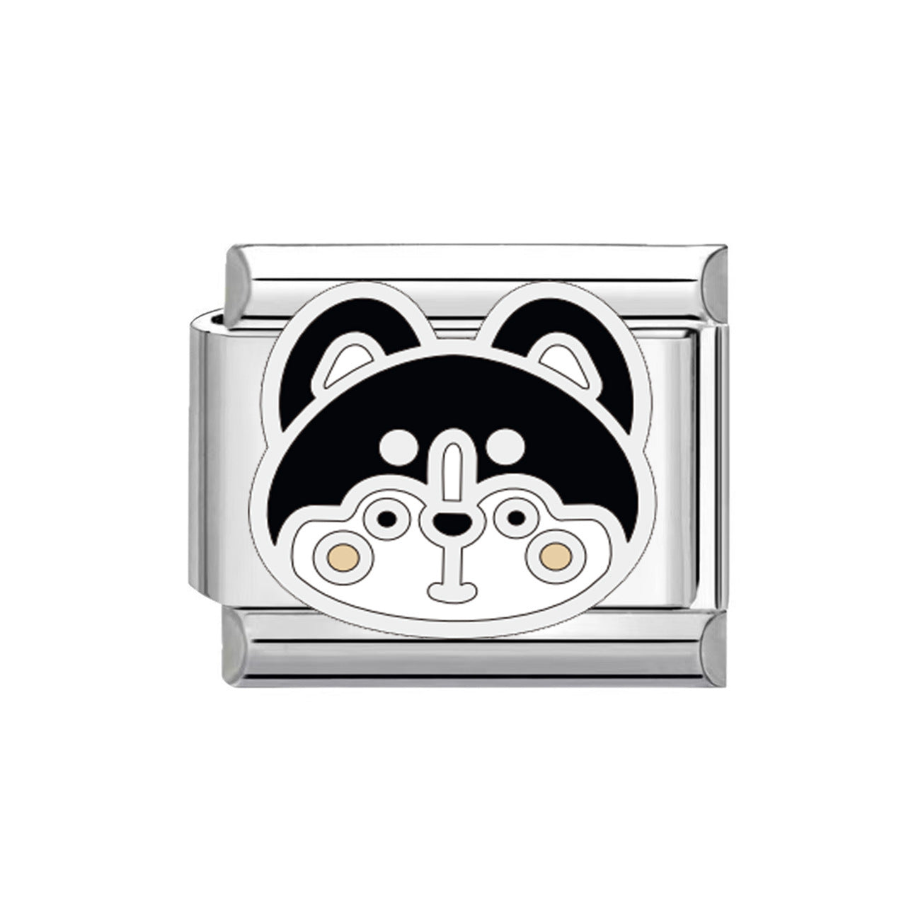 Wholesale 9mm Italian Charm Starter Bracelets DIY square Single Section Creative Stainless Steel Composable Bracelet