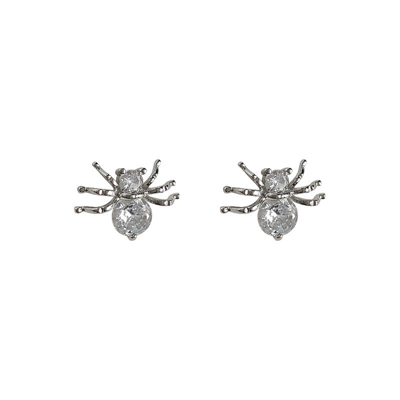 Wholesale Micro-Inlaid Zirconia Spider Earrings