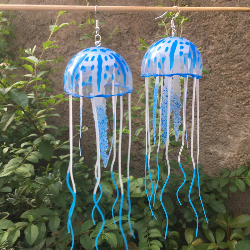 Wholesale  fluorescent jellyfish earrings