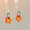 Wholesale  Contrast Color Flower Earrings