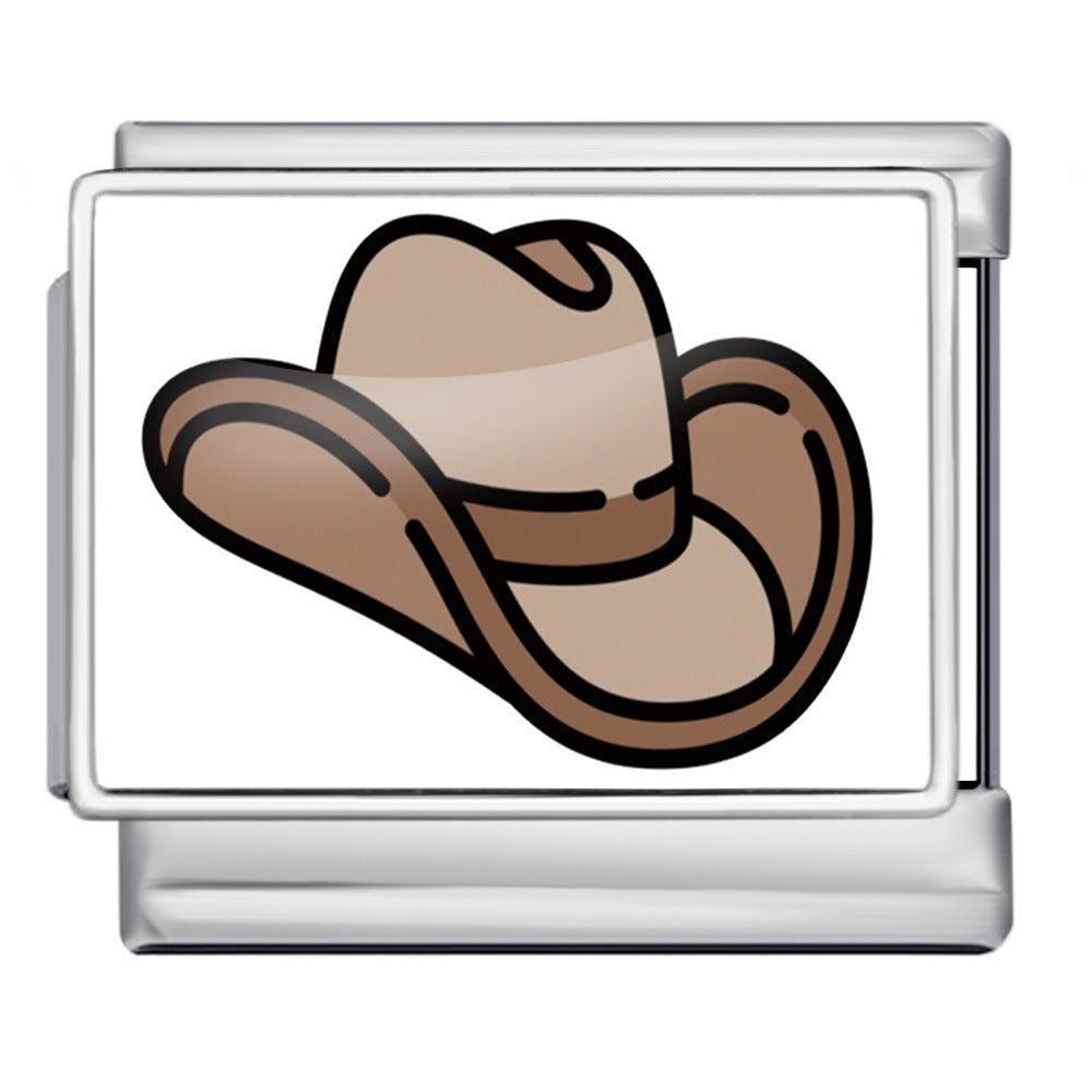 Wholesale  Italian Charm Bracelet 9mm DIY image printingCreative Stainless Steel Composable Bracelet