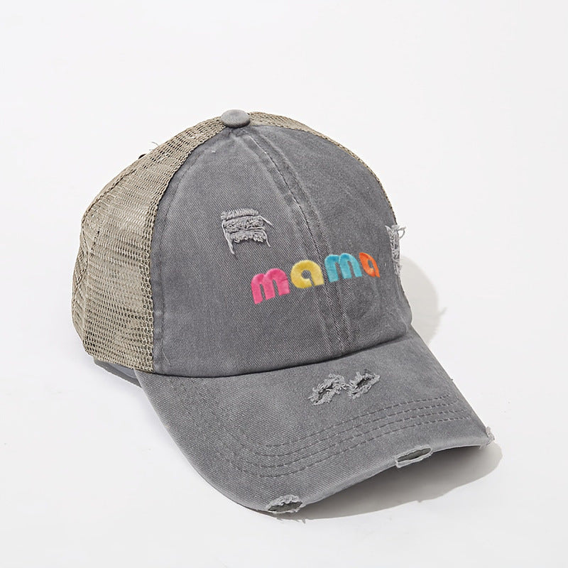Wholesale MAMA Embroidered Mesh Baseball Cap Hat Mother's Day ACC-HT-TangQiu015