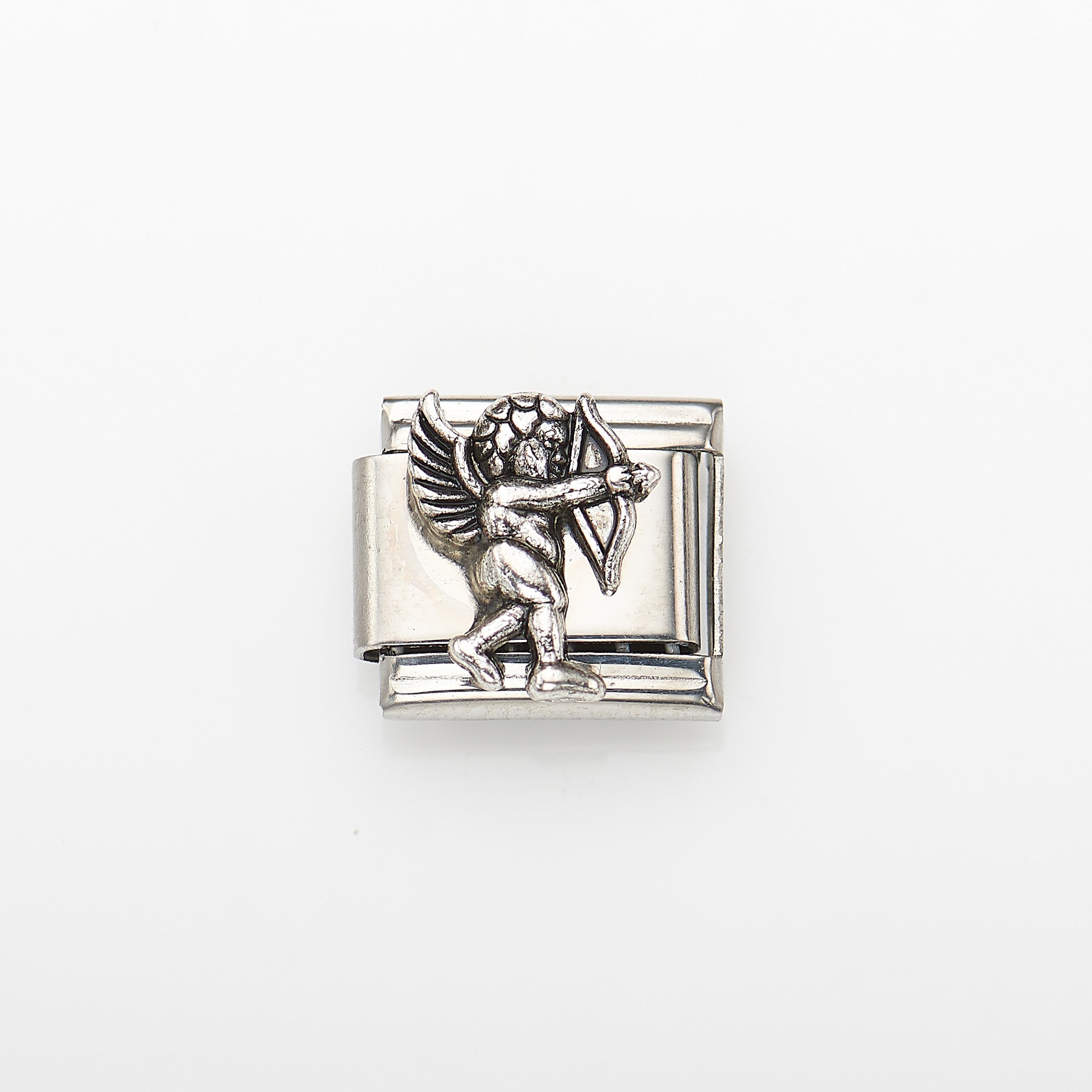 Wholesale 10pcs Italian Charm Bracelet 9mm DIY Splicing Heart Angel Cross Stainless Steel Composable Bracelet