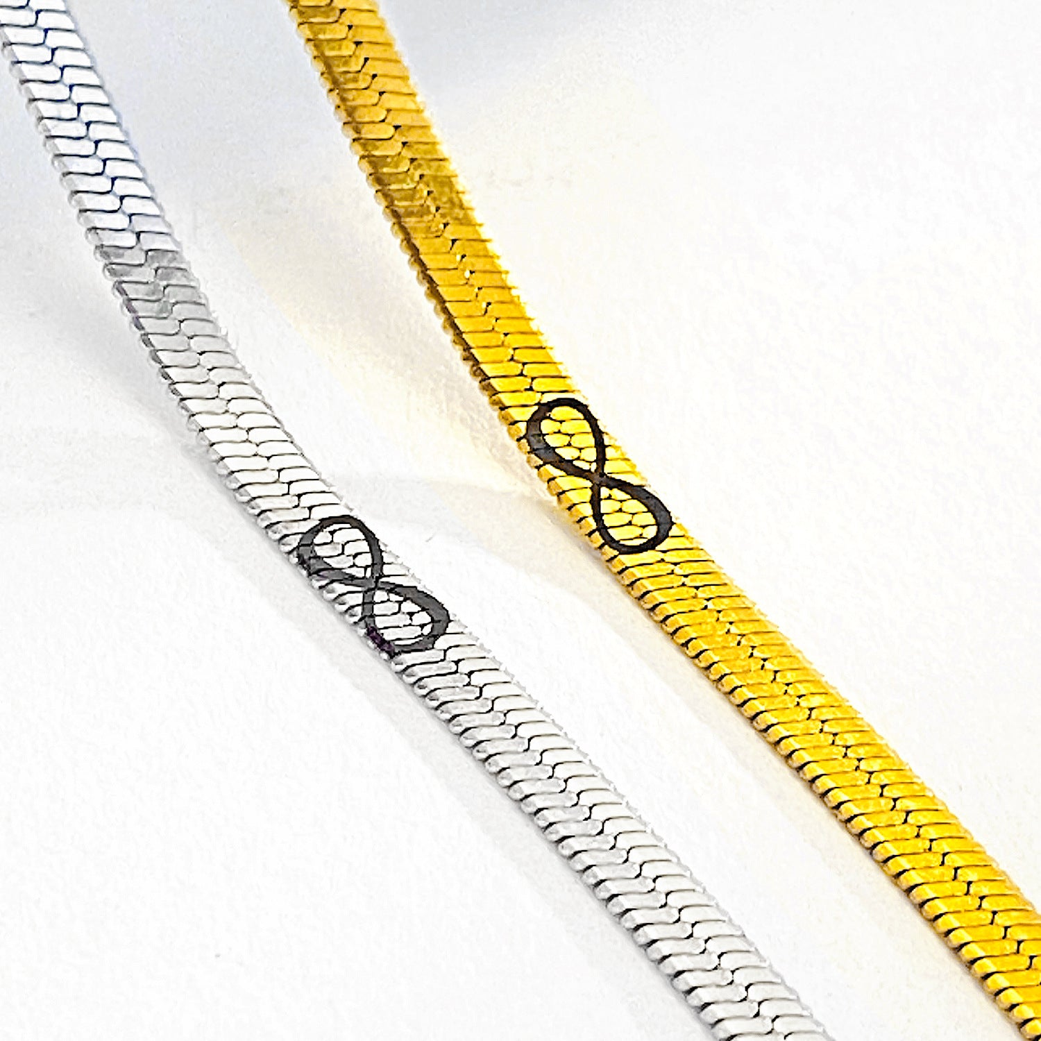 Wholesale letter 8 couple titanium steel bracelet