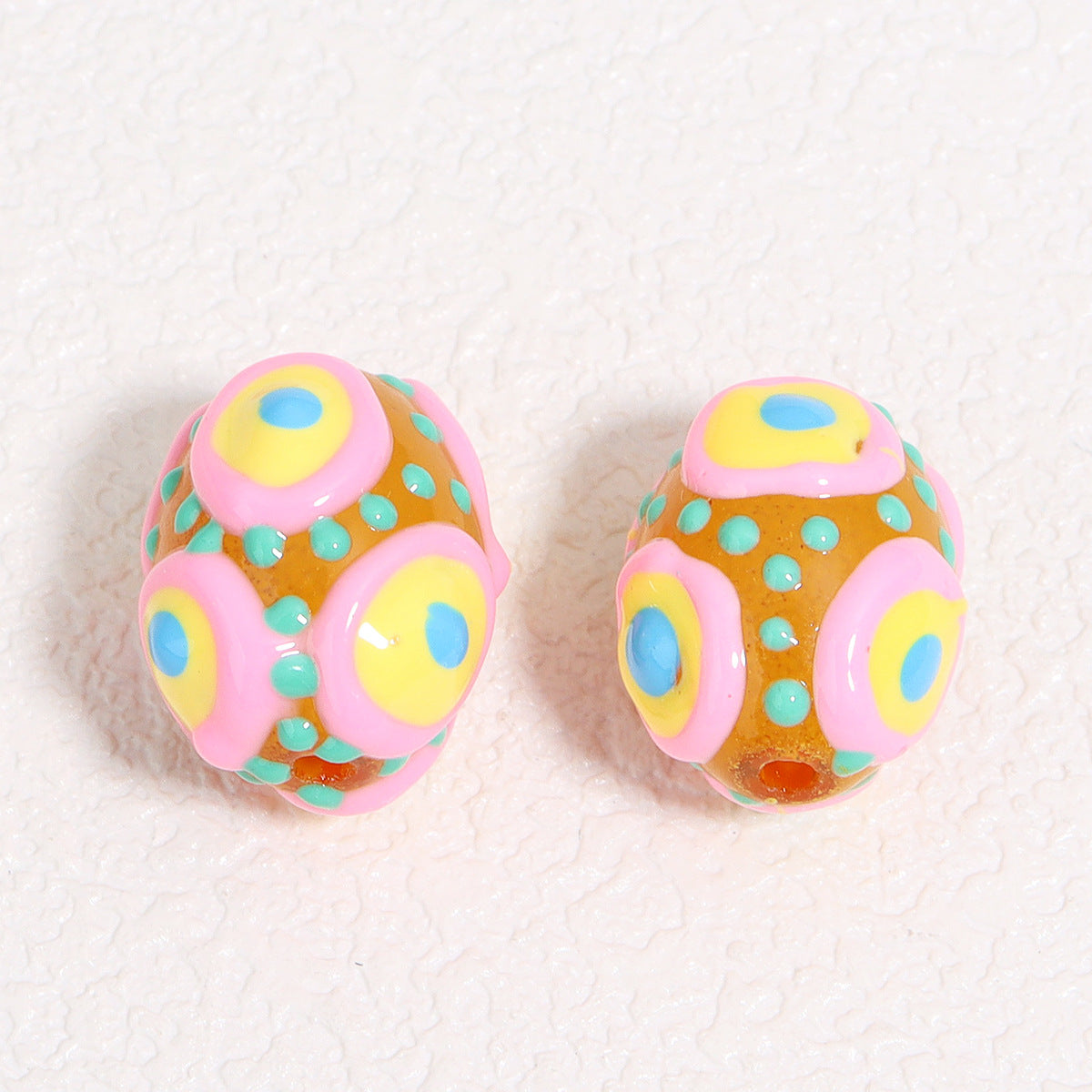 Wholesale  Hand-painted glass Focal Beads DIY Bead Accessories